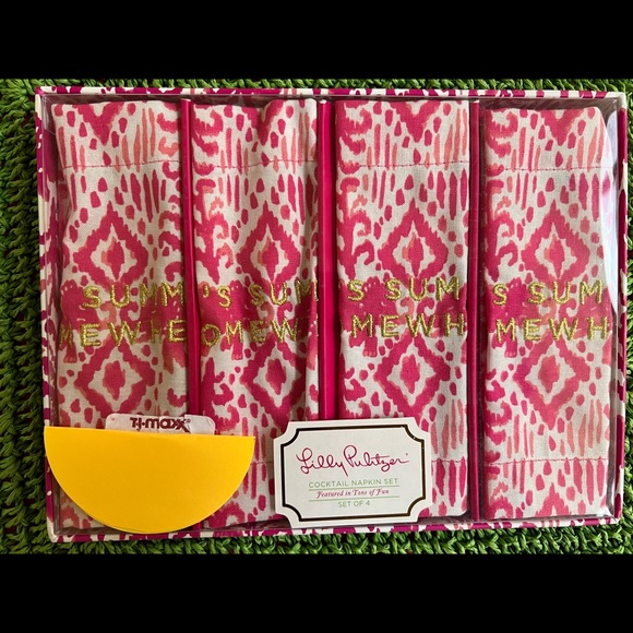 Lilly Pulitzer Accessories - 🛍🛍 LILLY PULITZER COCKTAIL NAPKIN SET 🛍🛍